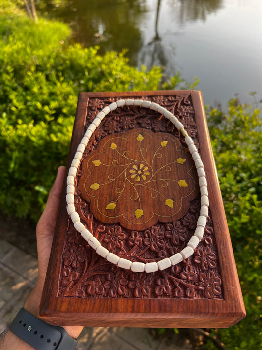 1 Round Long Beads Tulsi Kanthi Original 18 Inch