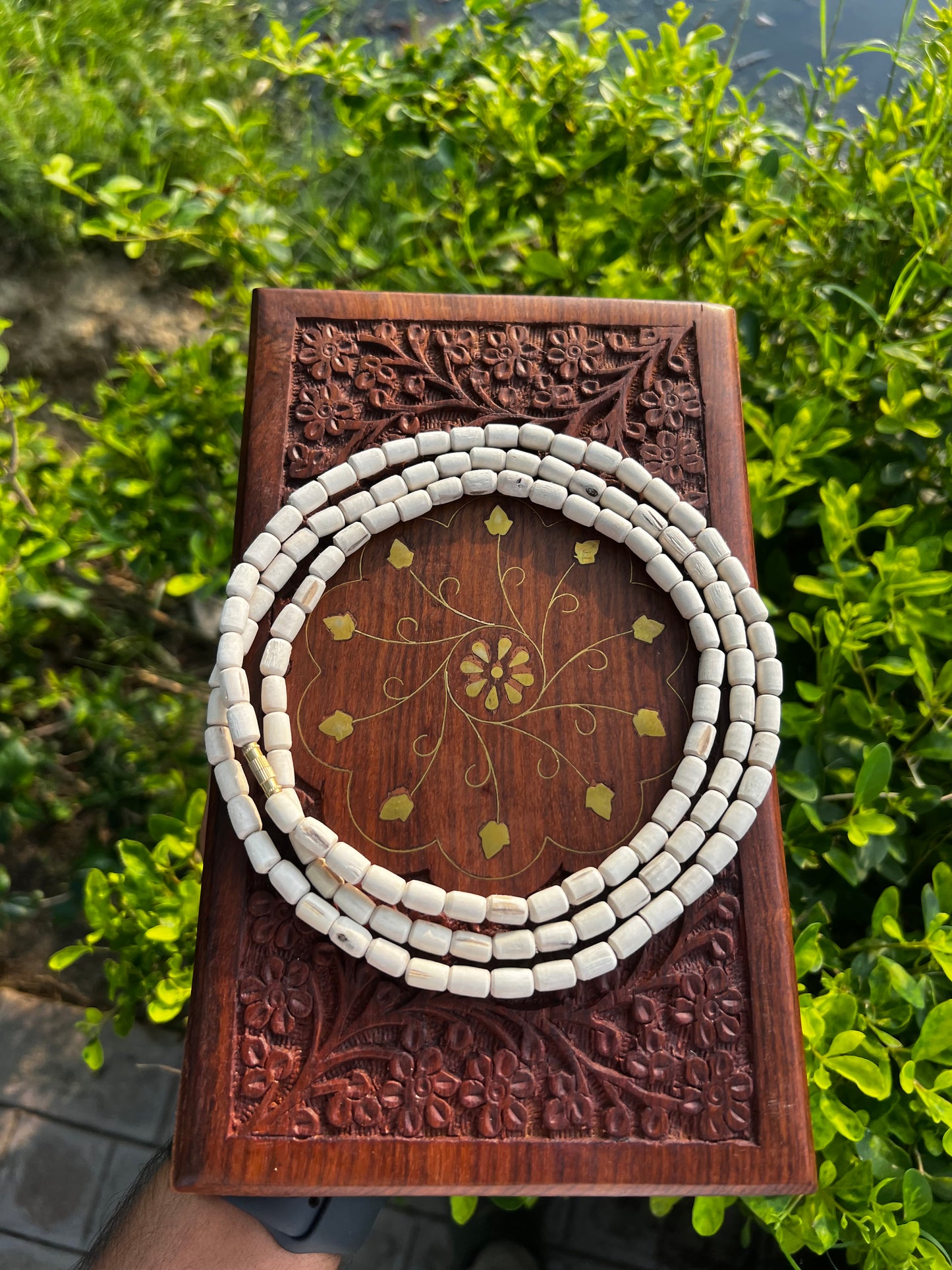 3 Round Long Beads Kanthi Mala Devi Chitralekha ji Kanthi