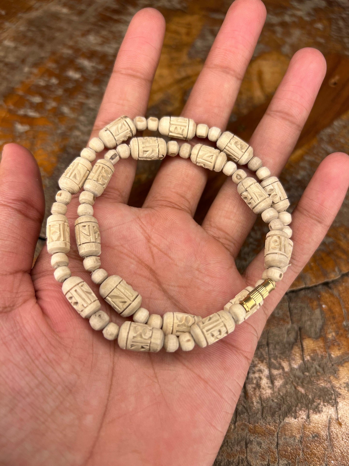 Radha Name Kanthi Mala & Round Name Beads 1 Round