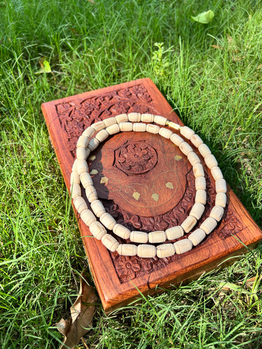 2 Round Long Beads Kanthi Big size Beads (32inch) Tulsi Kanthi