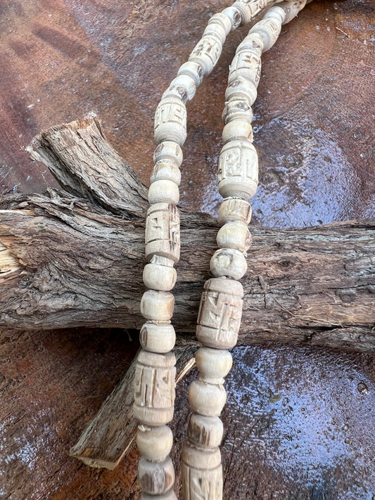 2 Round Radha Name Handmade Tulsi Mala