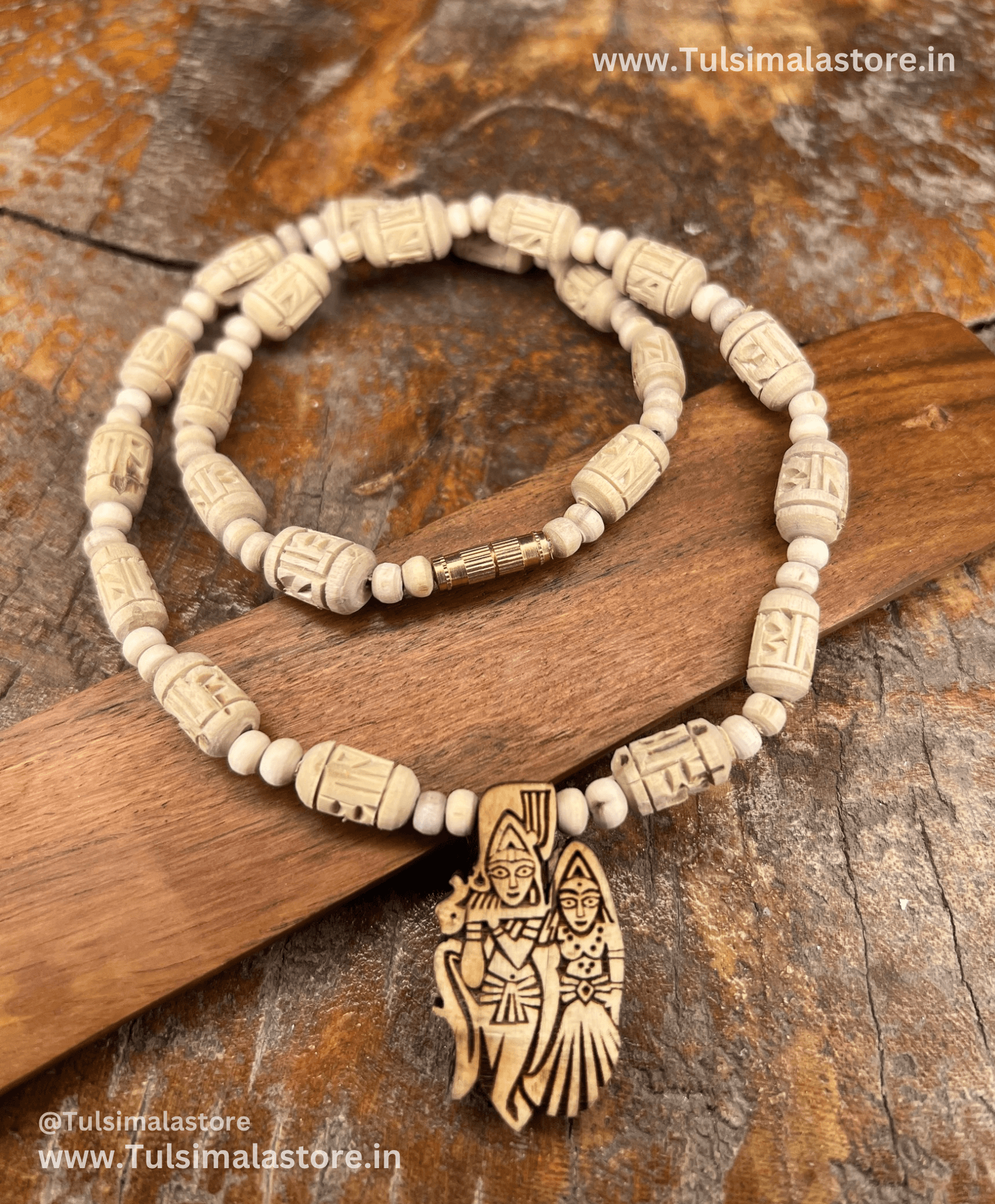 Radha krishna locket Radha Name Handmade beads Kanthi Mala