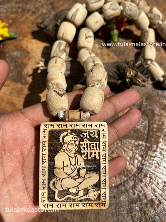 Hanuman ji Tulsi Mala & Locket Jai Sita Ram