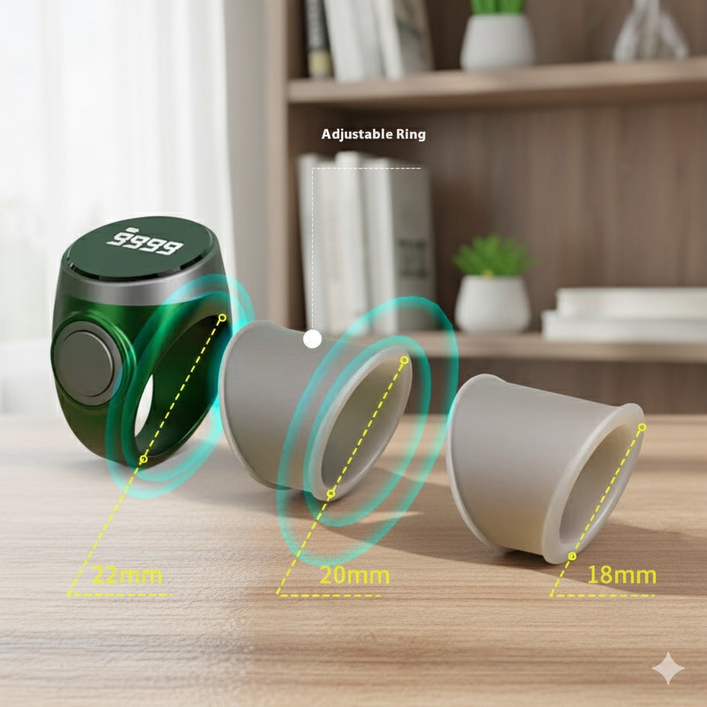 Charging Smart Ring Counter Digital Japa Counter OLED HD Display Waterproof Intelligent
Worship Counter (Multicolours)