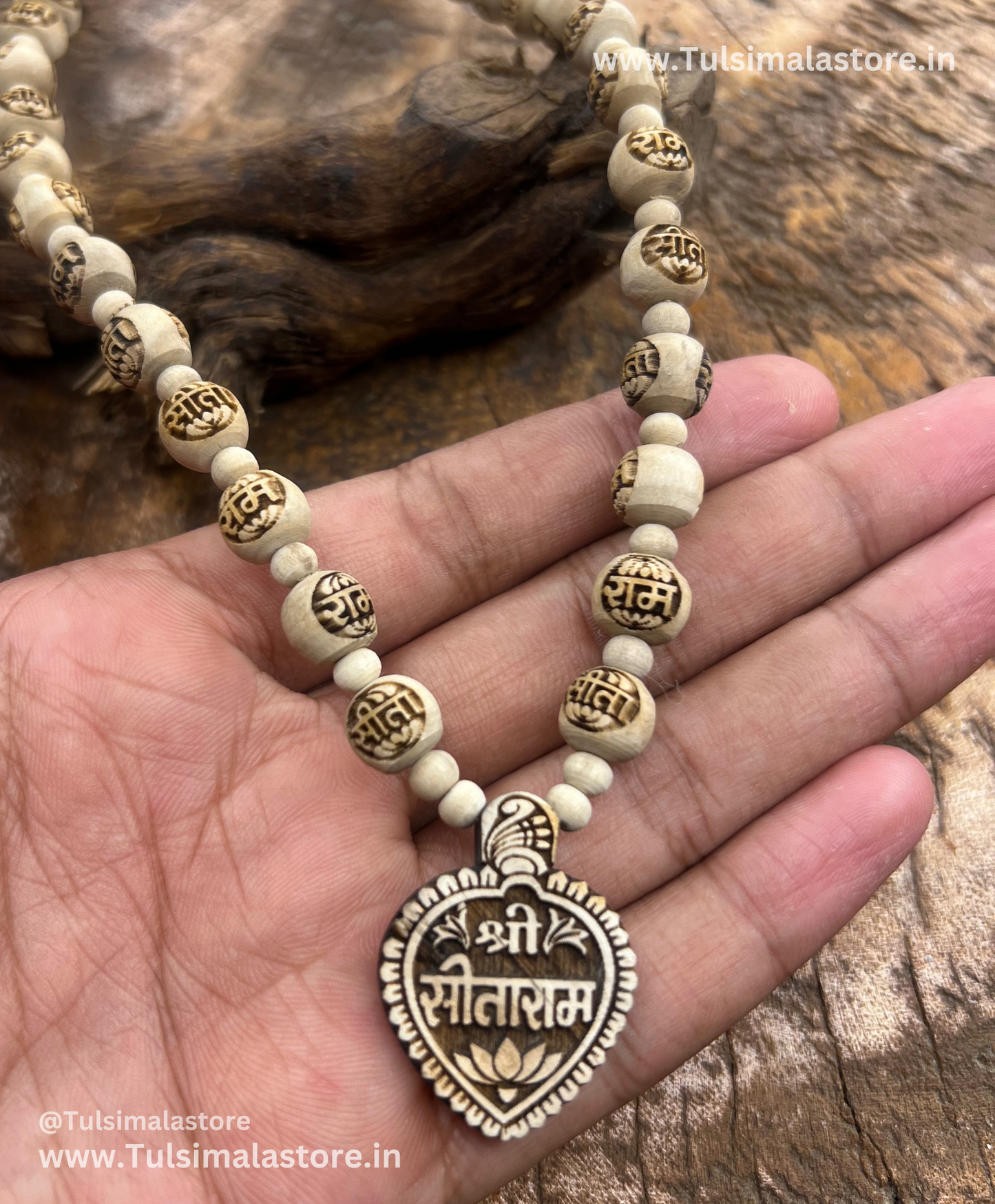 Sitaram Locket & Sitaram Tulsi Beads Mala