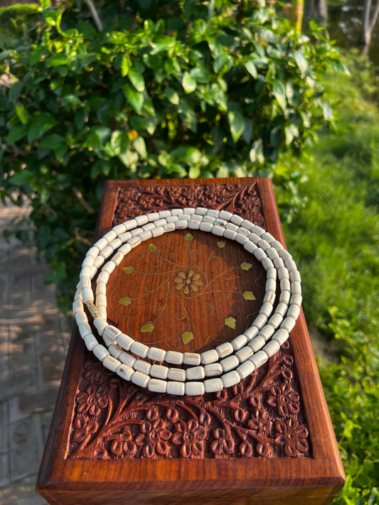 3 Round Long Beads Kanthi Mala Devi Chitralekha ji Kanthi