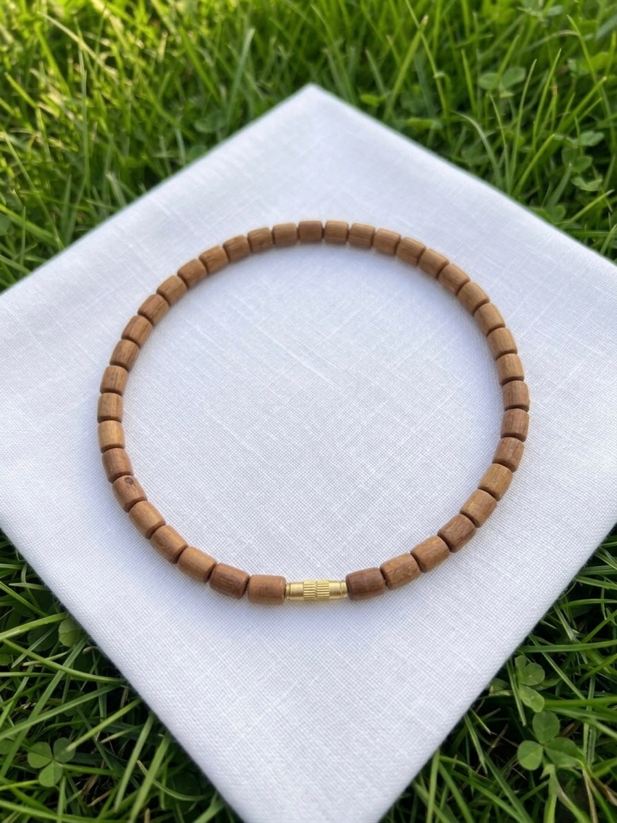 1 Round Brown Kanthi Mala Long Beads Tulsi Mala