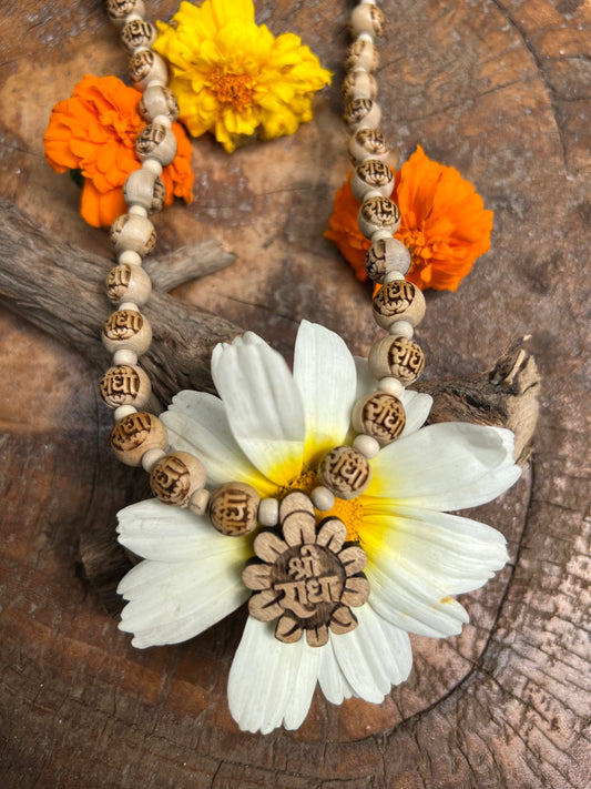 Radha Name Mala & Locket Orginal Tulsi mala