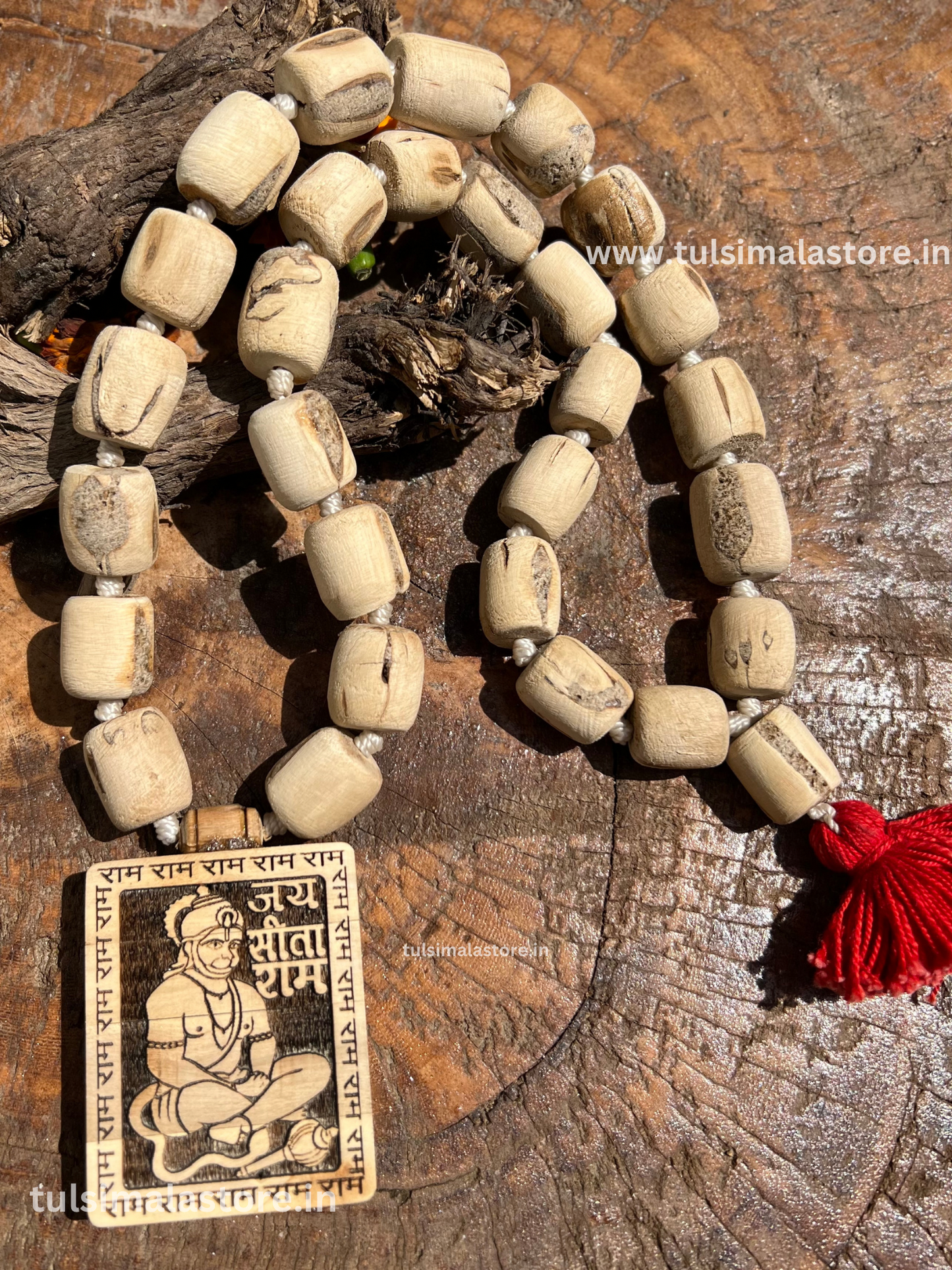 Hanuman ji Tulsi Mala & Locket Jai Sita Ram