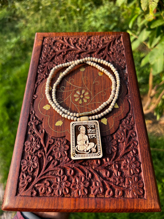 Hanuman Ji tulsi locket Kanthi mala original Tulsi small locket