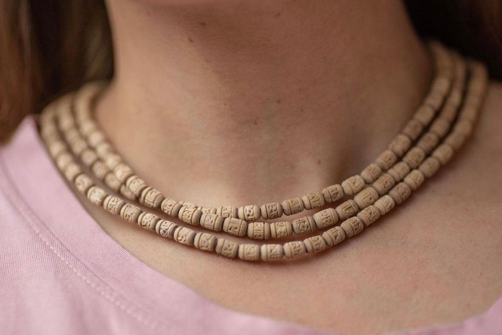 3 Round Radha Name Kanthi Mala Handmade Orginal tulsi mala