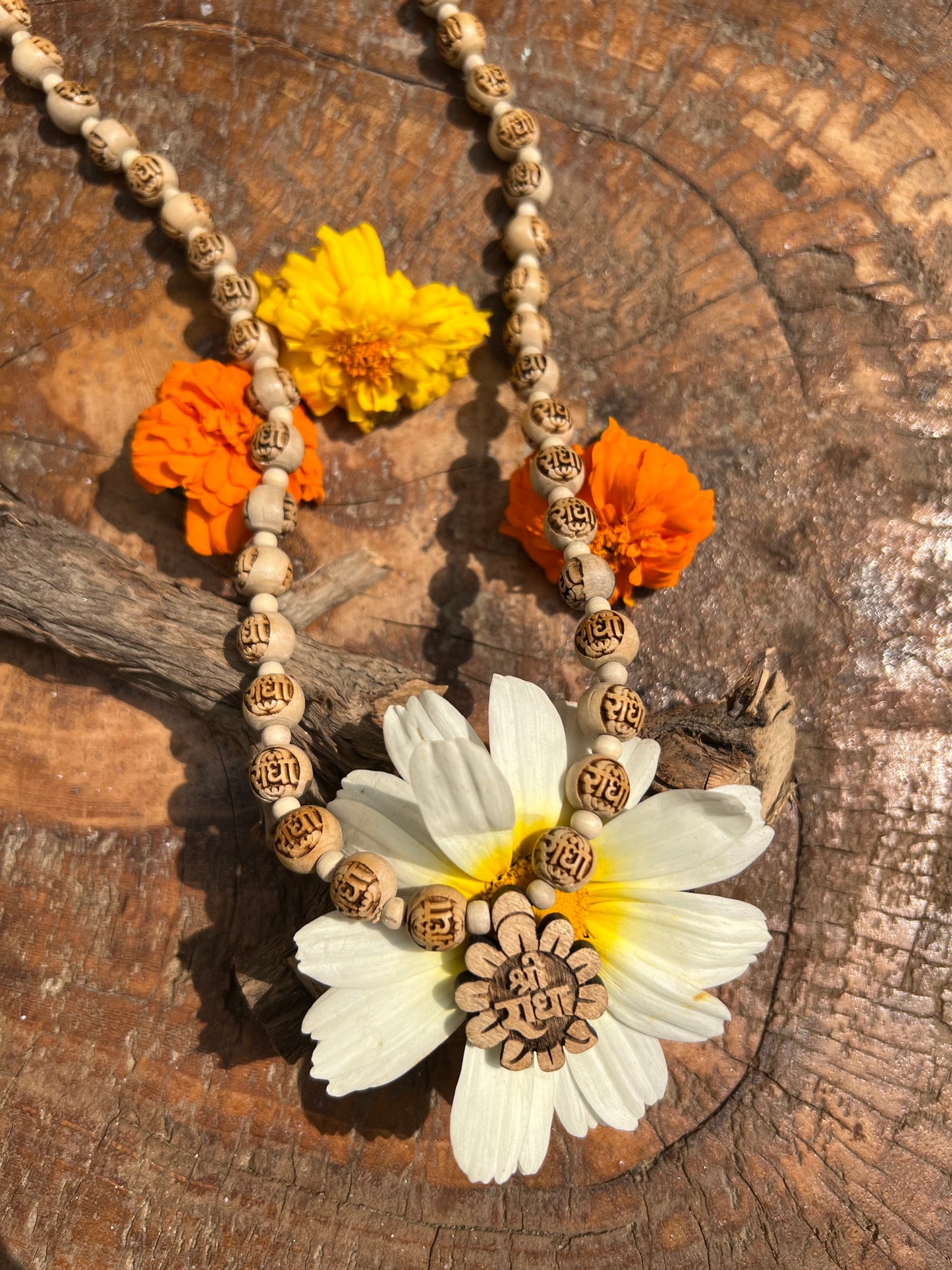 Radha Name Mala & Locket Orginal Tulsi mala