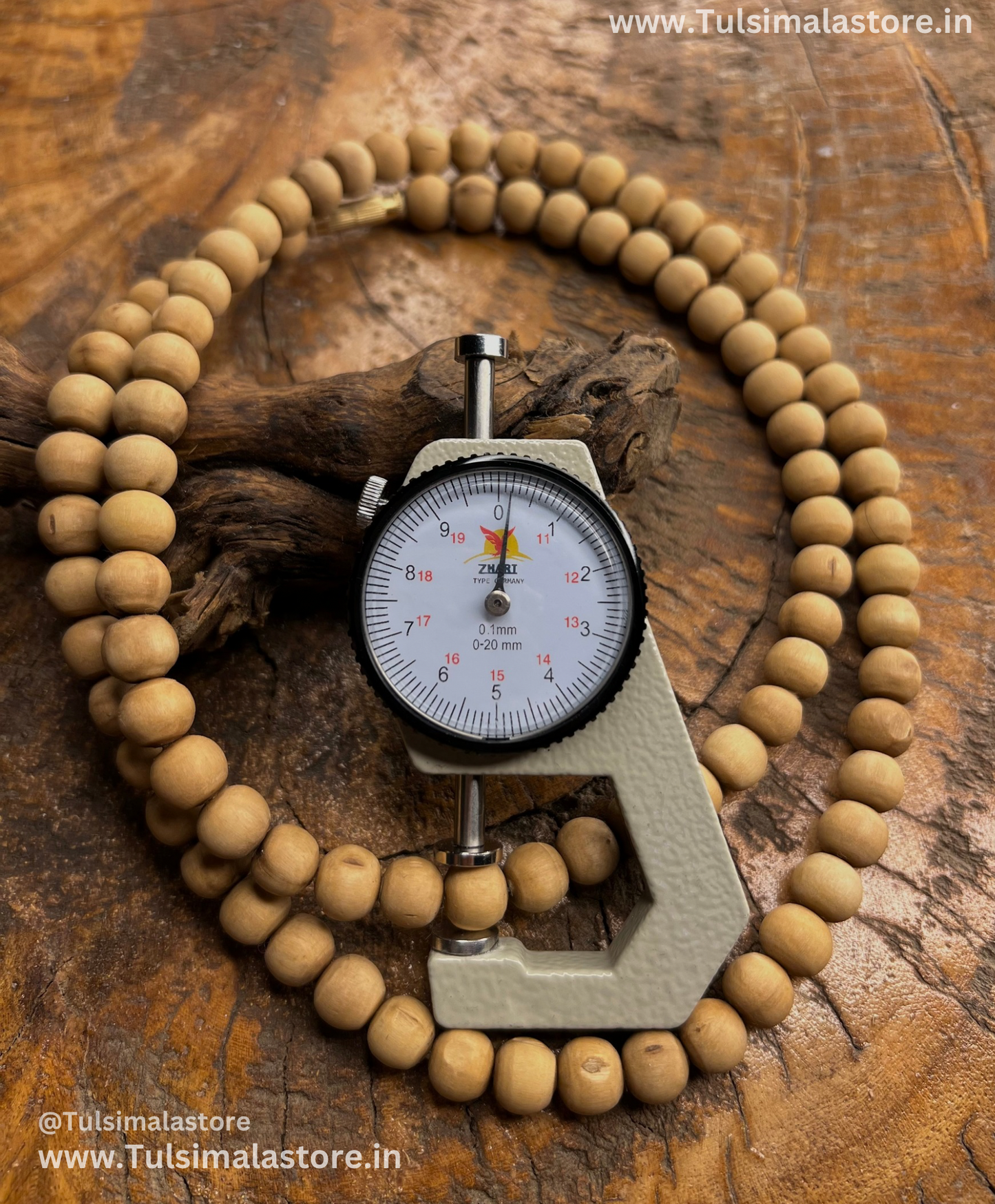 2 Round Kanthi Mala (11mm) Original Tulsi Beads Mala