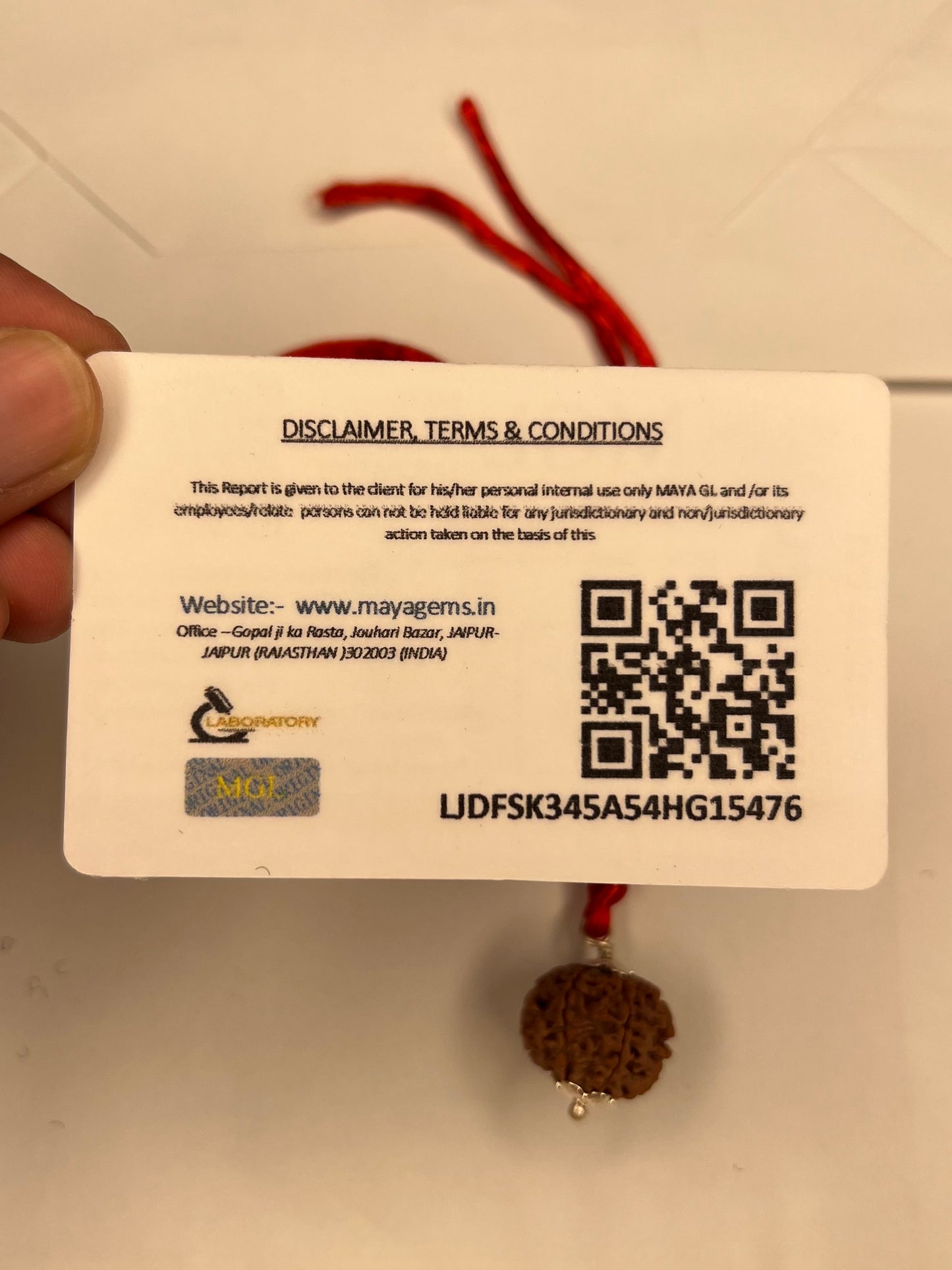 6 Mukhi Rudraksh With Lab Tested Certificate