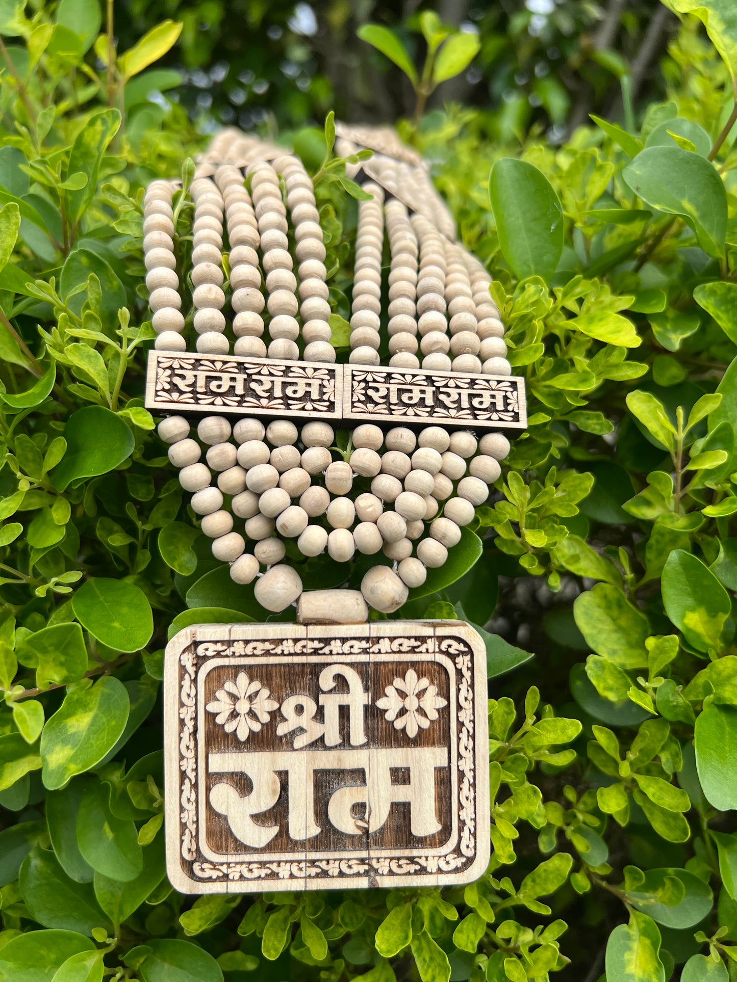 Tulsi Panch Mala with Tulsi Shri Ram Locket | Original Tulsi Mala from Vrindavan