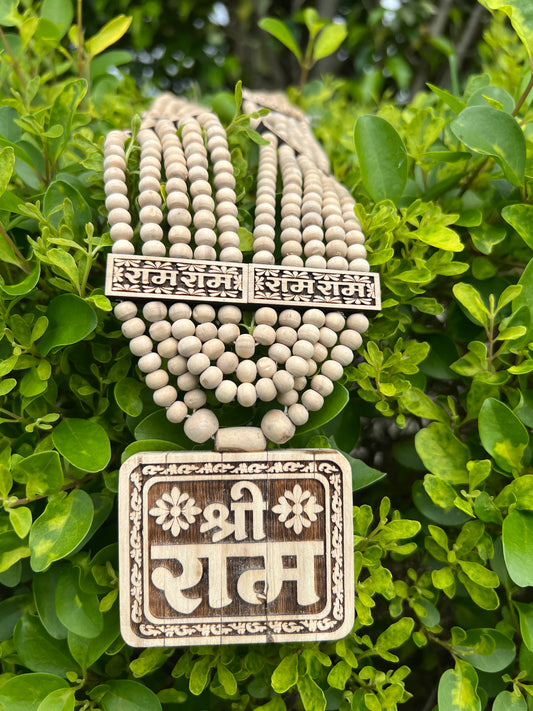 Tulsi Panch Mala with Tulsi Shri Ram Locket | Original Tulsi Mala from Vrindavan