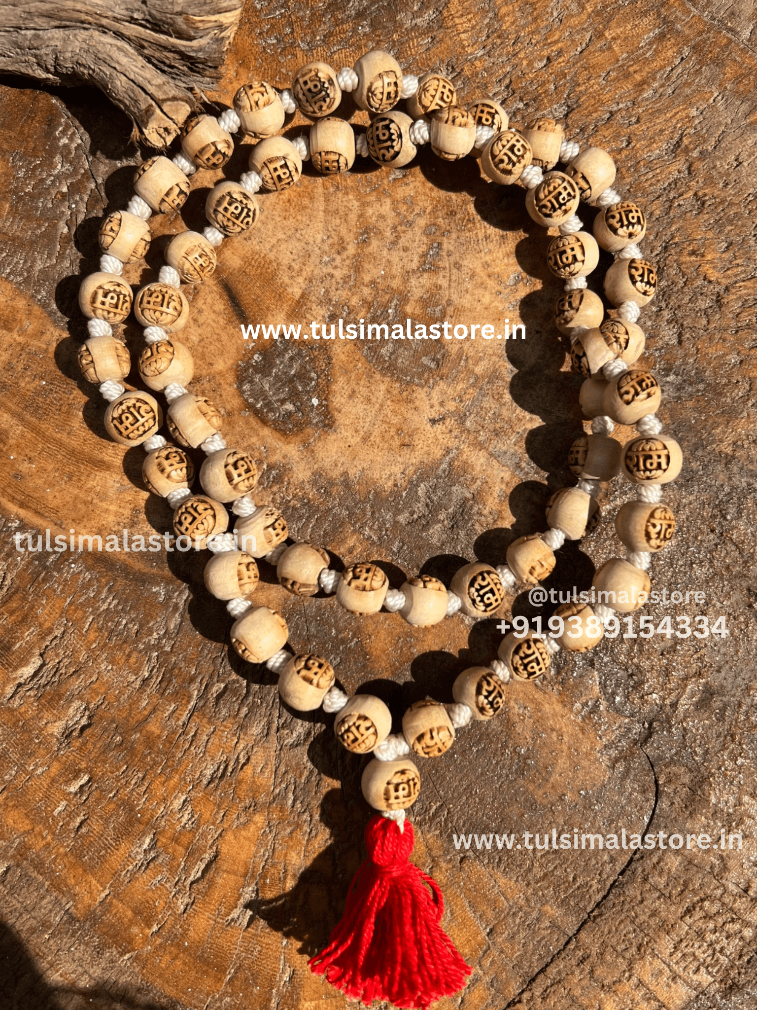 54+1 Tulsi Beads Ram Name Orginal Tulsi Japa Mala –
