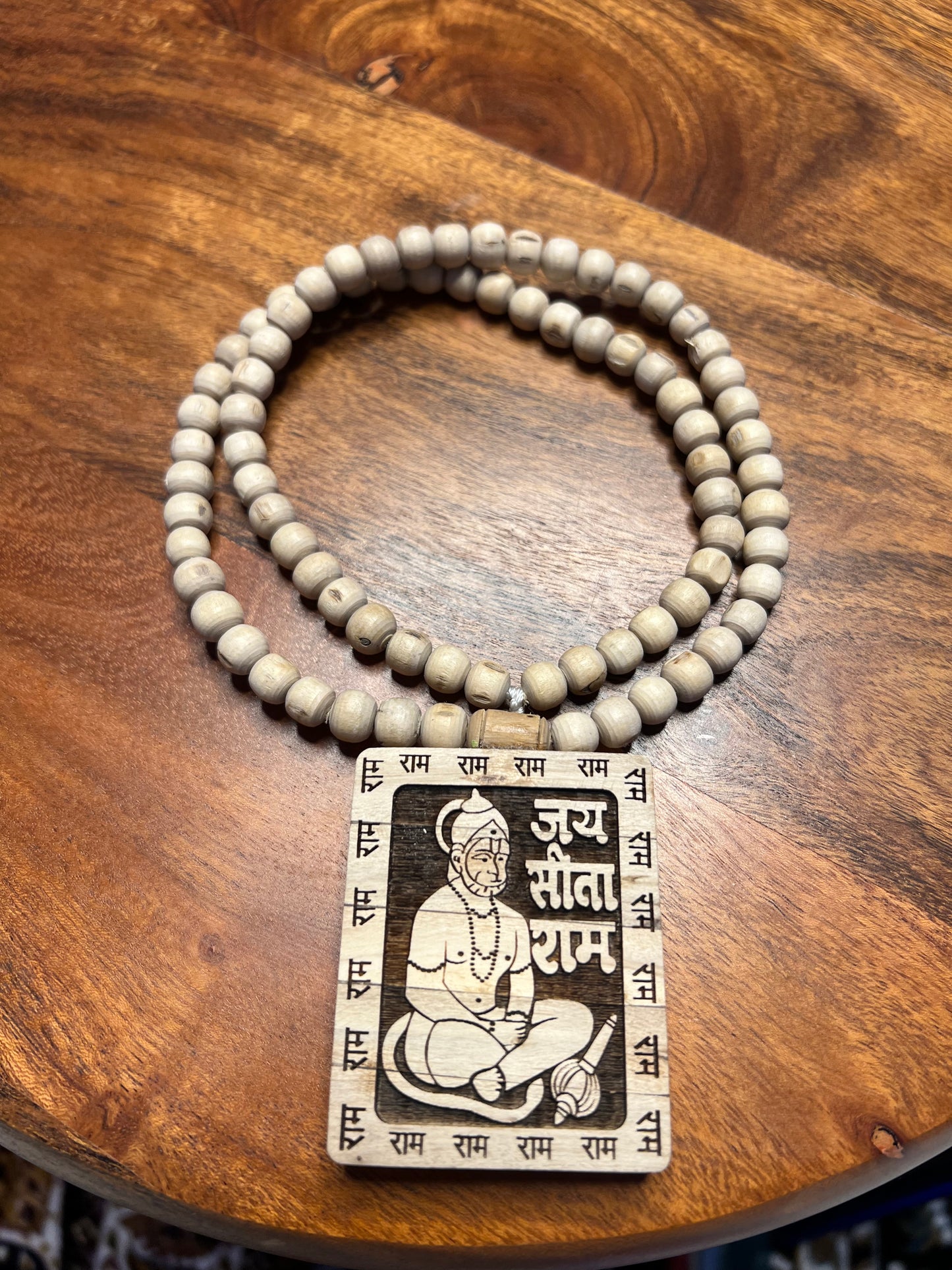 Hanuman Ji Tulsi Mala – Original Tulsi Beads and Tulsi Locket from Vrindavan