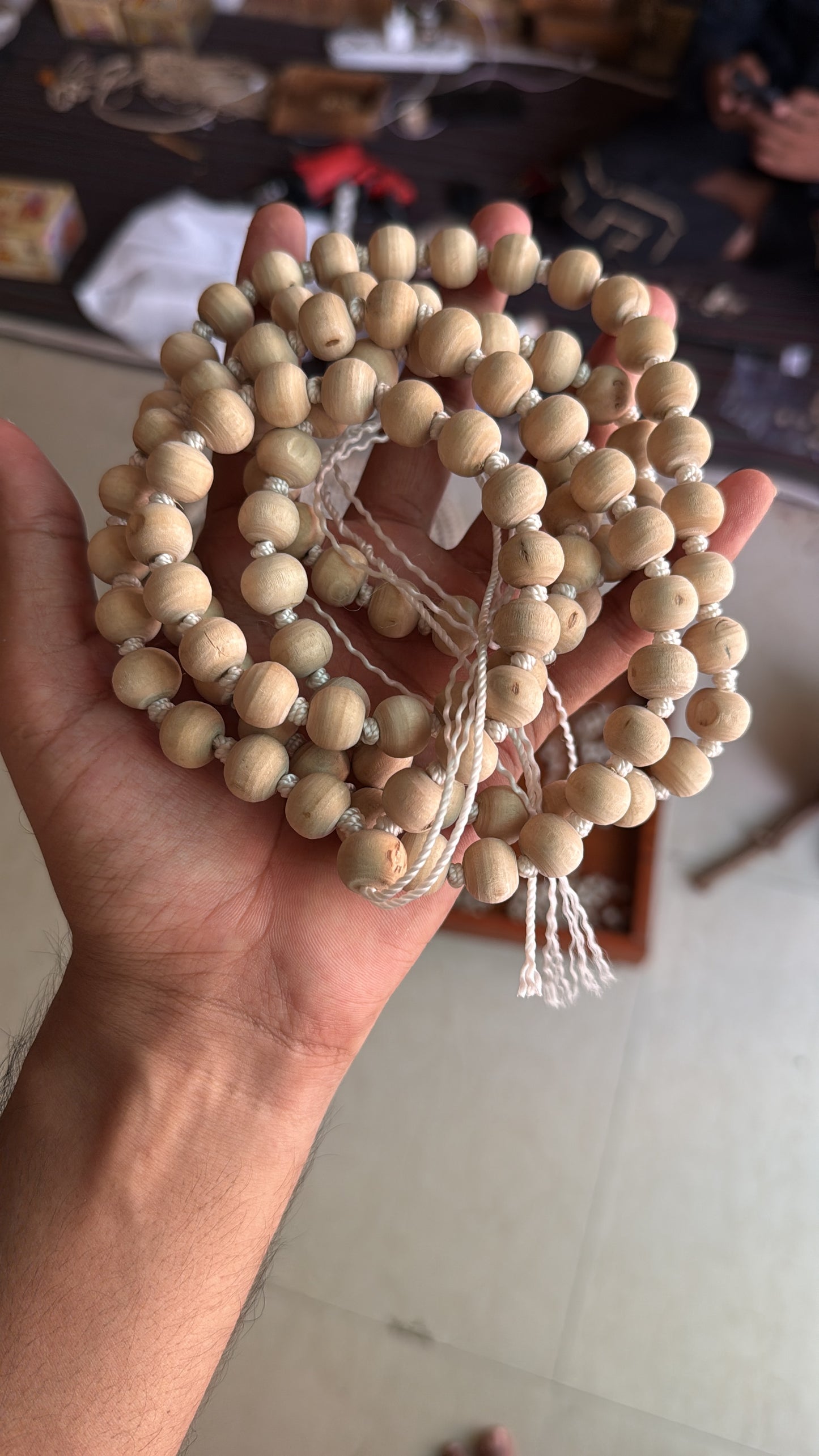 13,14mm Super Beads Japa Mala 108+1 Beads Original Tulsi Beads