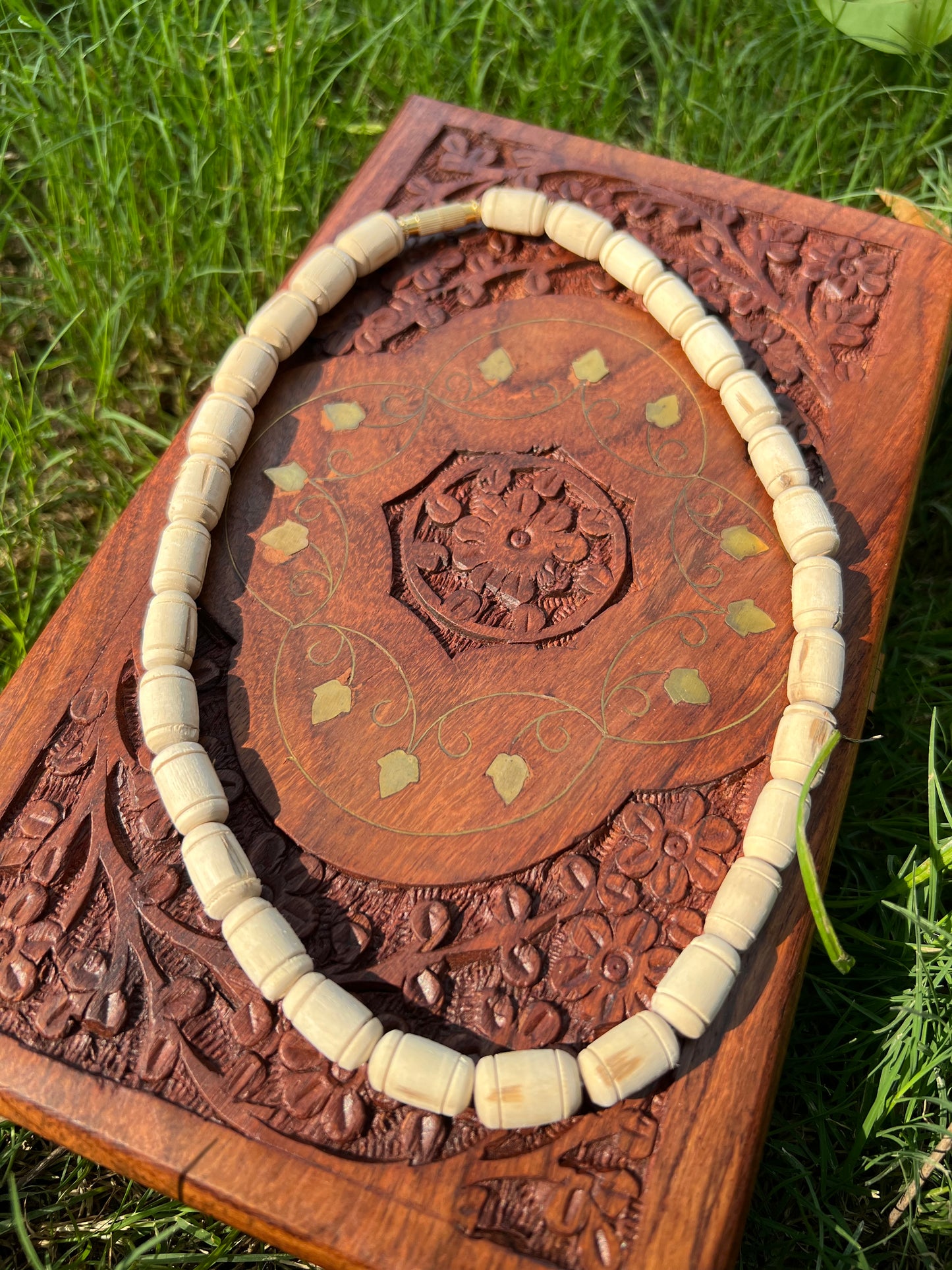 1 Round Long Beads Kanthi Big Size Tulsi