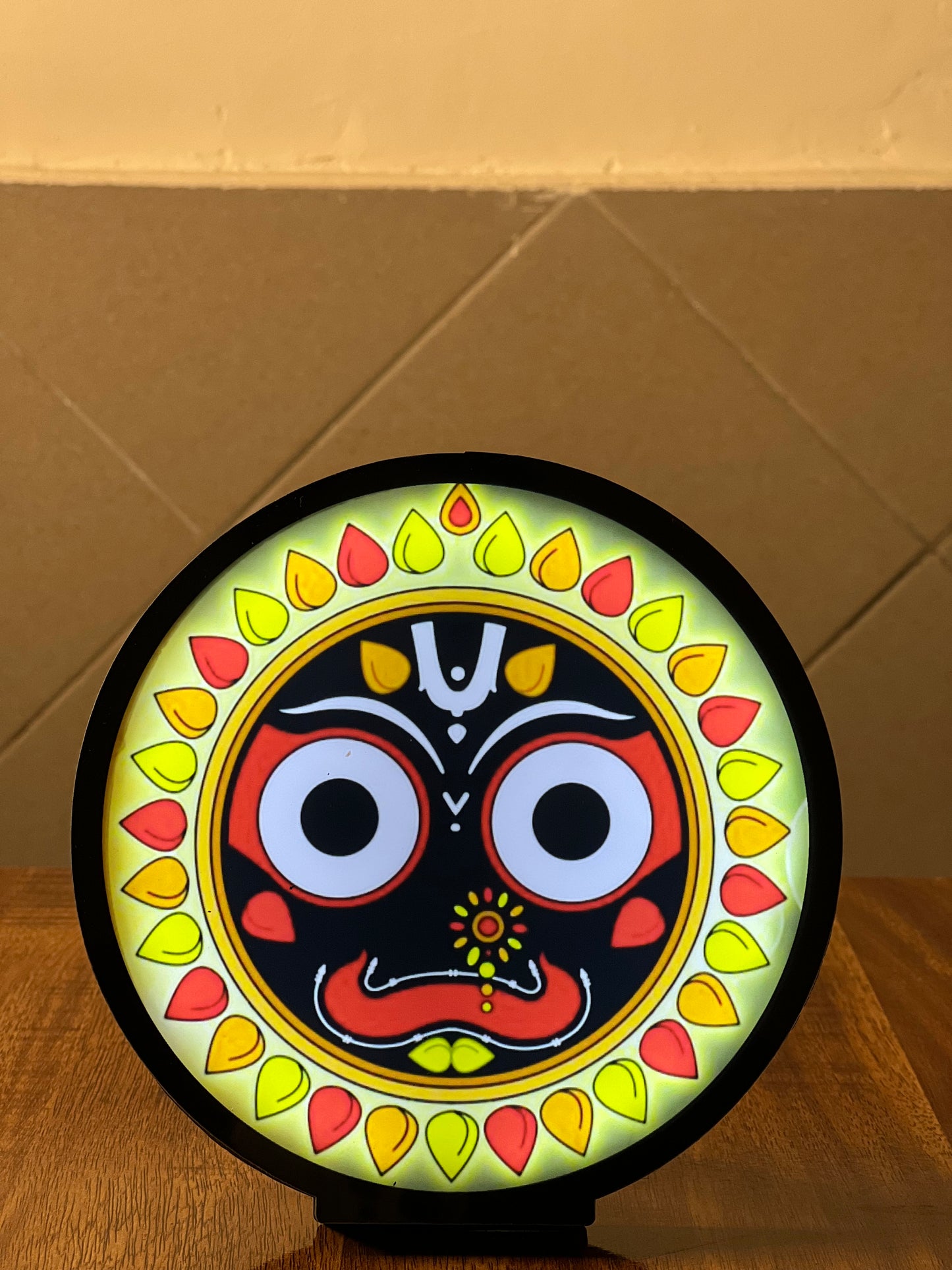 Jagannath ji Table Round Led Frame 5.5inch