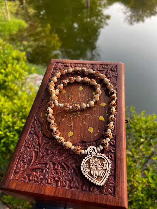 Radhakrishna Tulsi Locket & Radha Tulsi Beads Mala