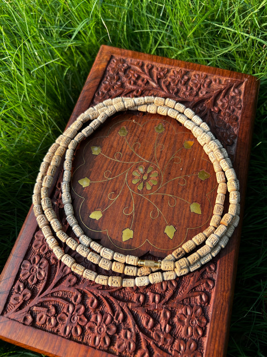 3 Round Radha Name Kanthi Mala Handmade Orginal tulsi mala