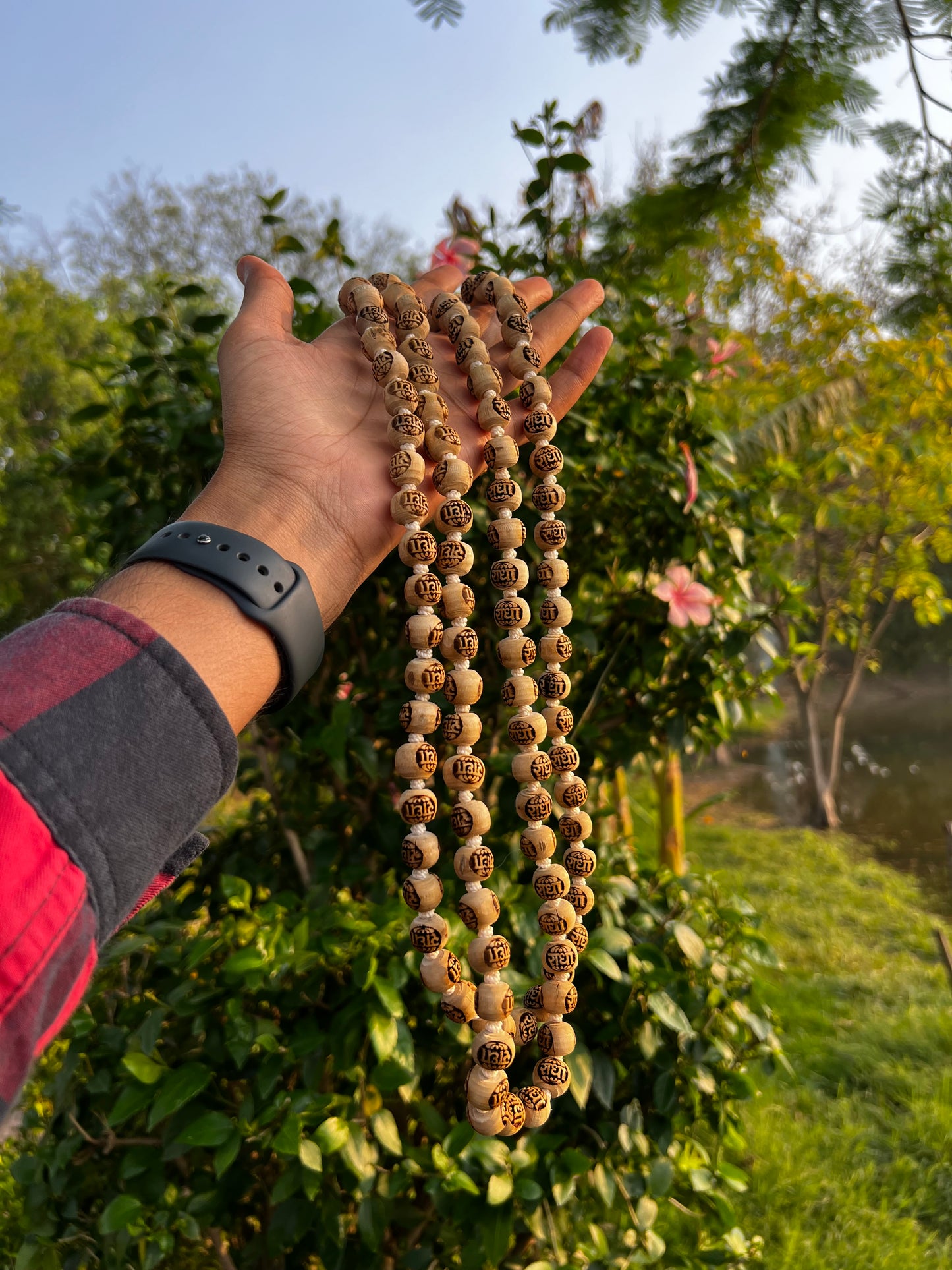 108+1Radha Name Tulsi Beads Japa Mala tulsi