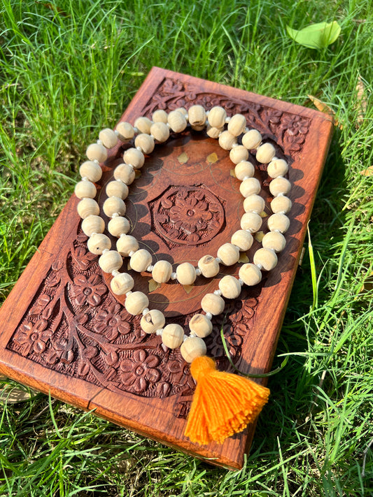 54+1 Tulsi Beads Japa Mala 10,12mm Size Original Tulsi beads