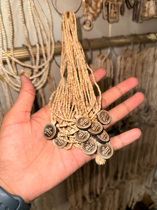 Shri Radha Tulsi Locket & Barik Kanthi Mala ek Round