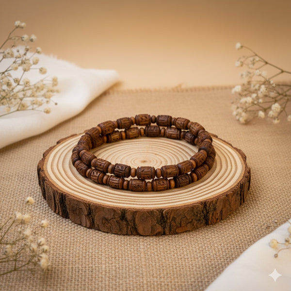 Black/Brown Tulsi Kanthi Mala / Japa Mala