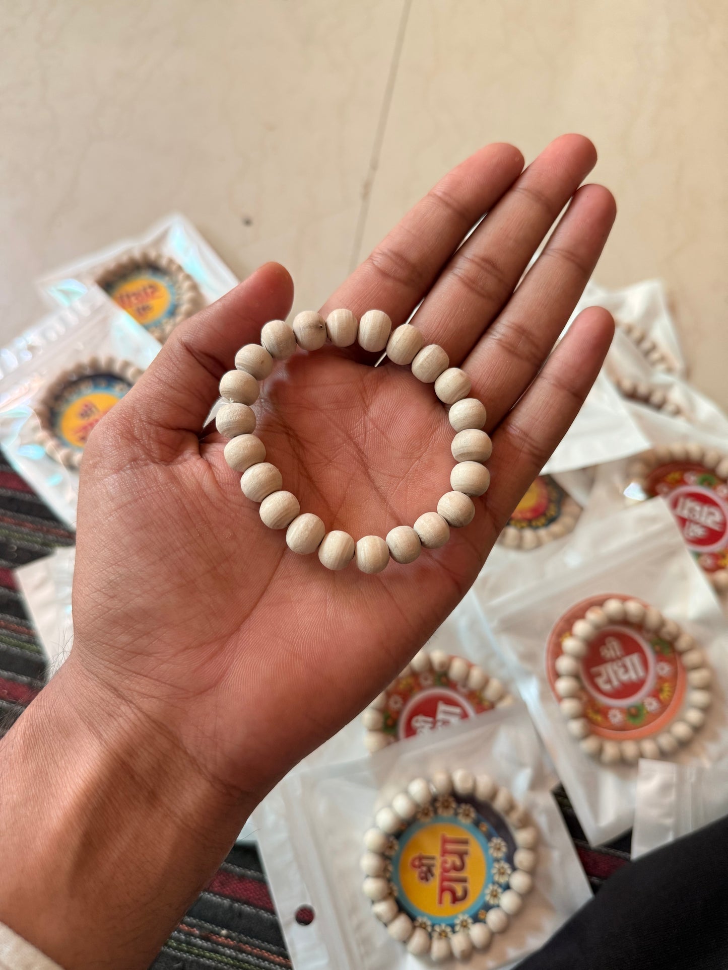 Tulsi Hand Bracelet Original Round Tulsi Beads 11,12mm