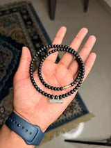 92.5 Silver Kavach with Original Tulsi Kanthi Mala (18 Inch) – Pure Tulsi Beads