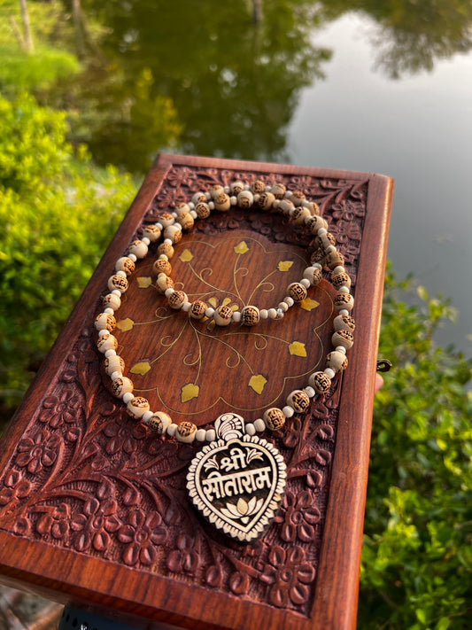 Sitaram Locket & Sita Ram Tulsi Beads Mala