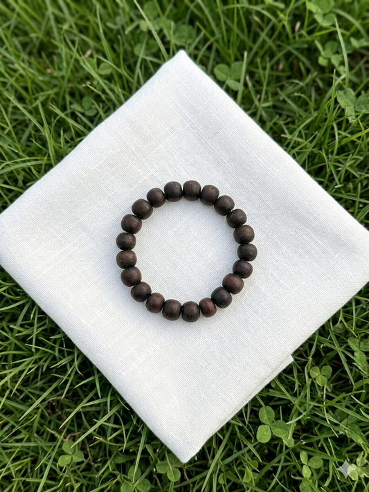 Tulsi Bracelet Black Tulsi Beads  Elastic Strong Thread