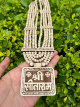 Tulsi Panch Mala with Shri Sitaram Tulsi Locket | Original Tulsi Mala from Vrindavan
