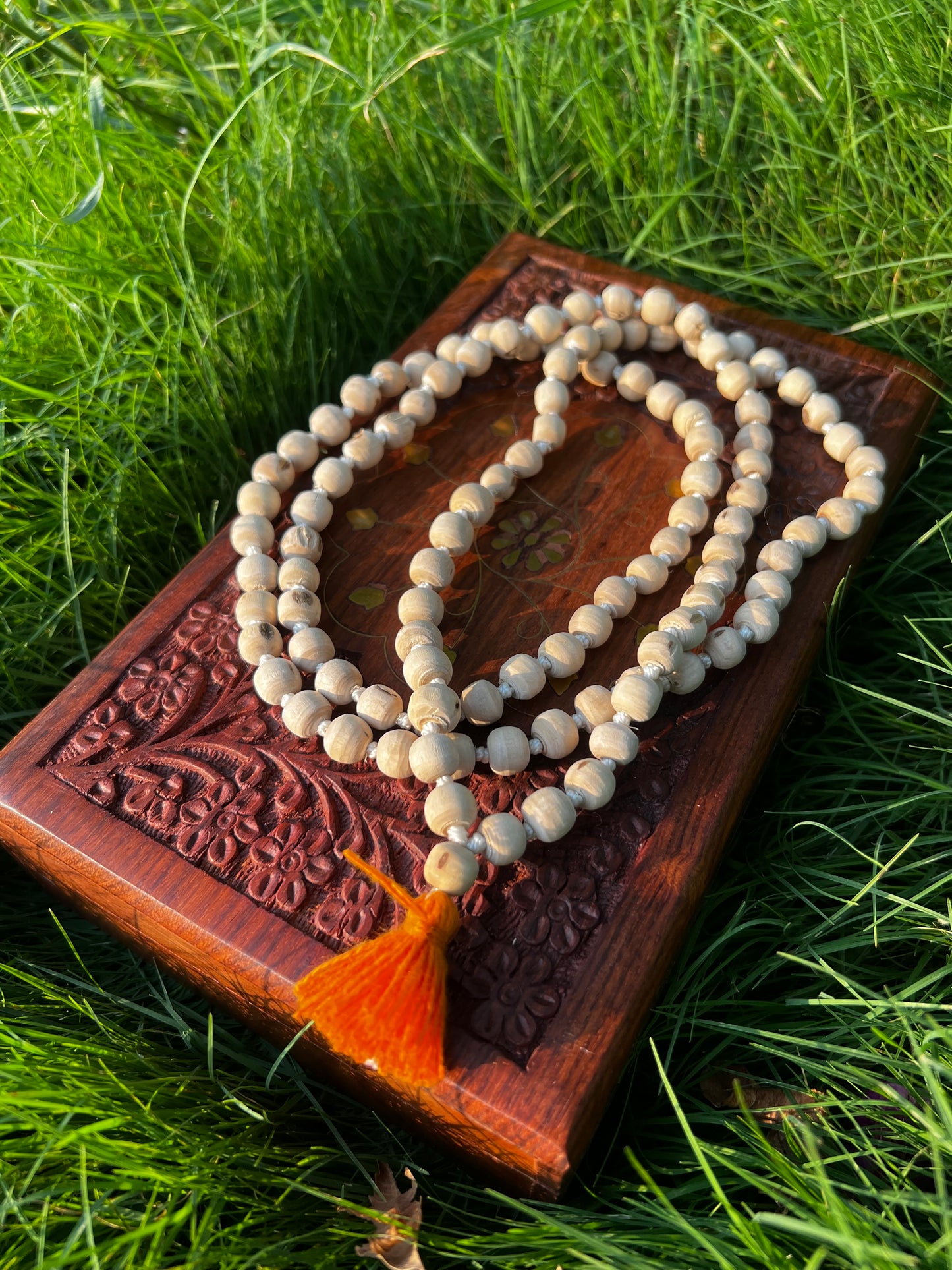 108+1 Tulsi Beads Japa Mala Small Beads 7,8mm