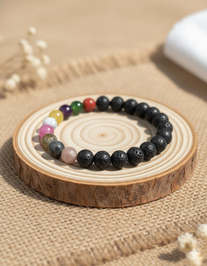9 Chakra Healing Stretchable Bracelet - Protection, Energy Balance & Vitality Booster