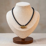 Kavacha with Black Tulsi Kanthi Mala Panchaloha Pendant