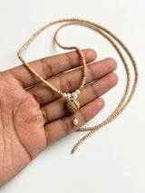 Lotus Tulsi Locket Small Beads Kanthi Mala