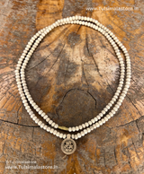 Ram Name Locket  2 Round Kanthi Mala Round Tulsi Beads & Locket also Made By Tulsi