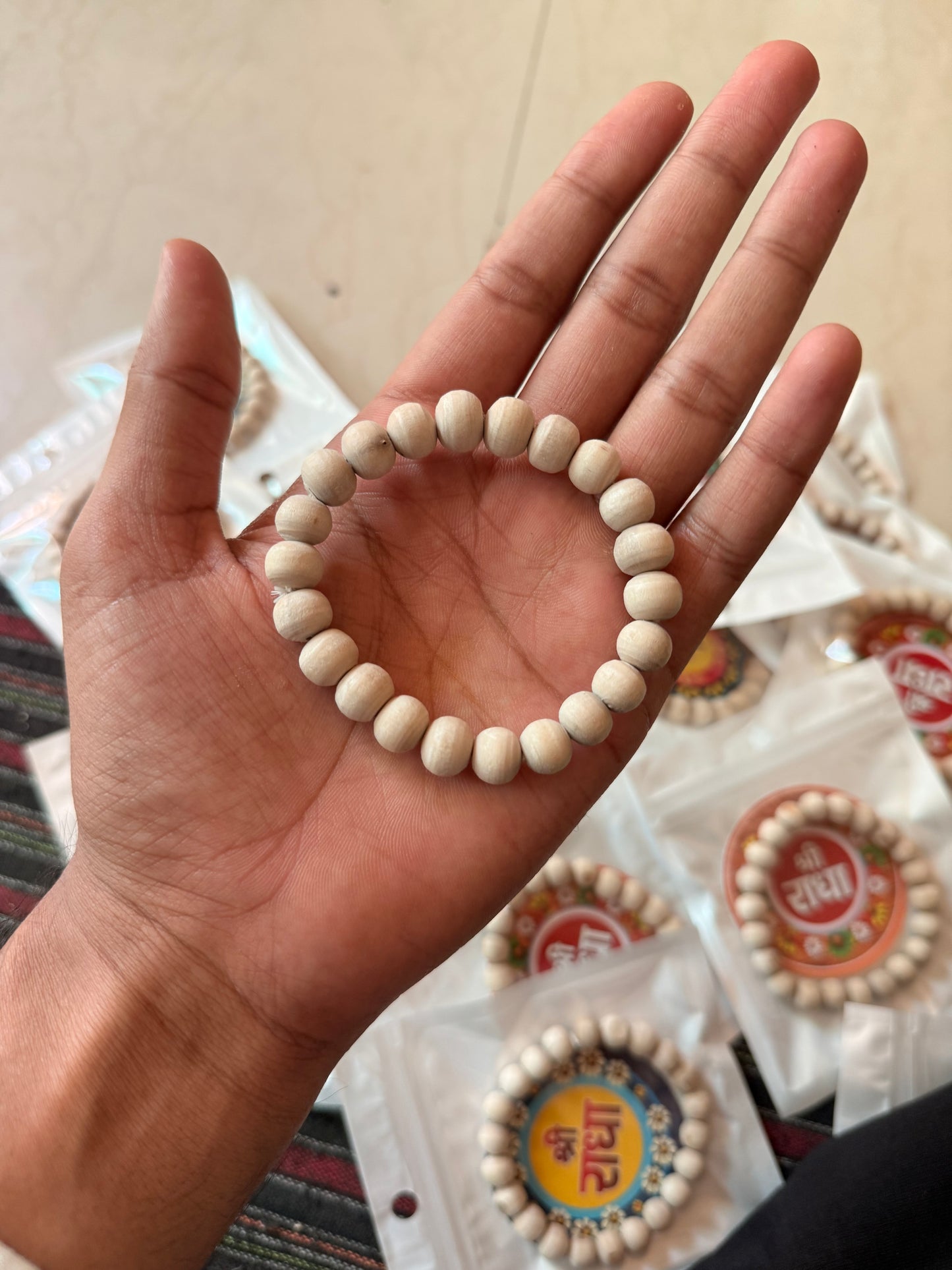Tulsi Hand Bracelet Original Round Tulsi Beads 11,12mm