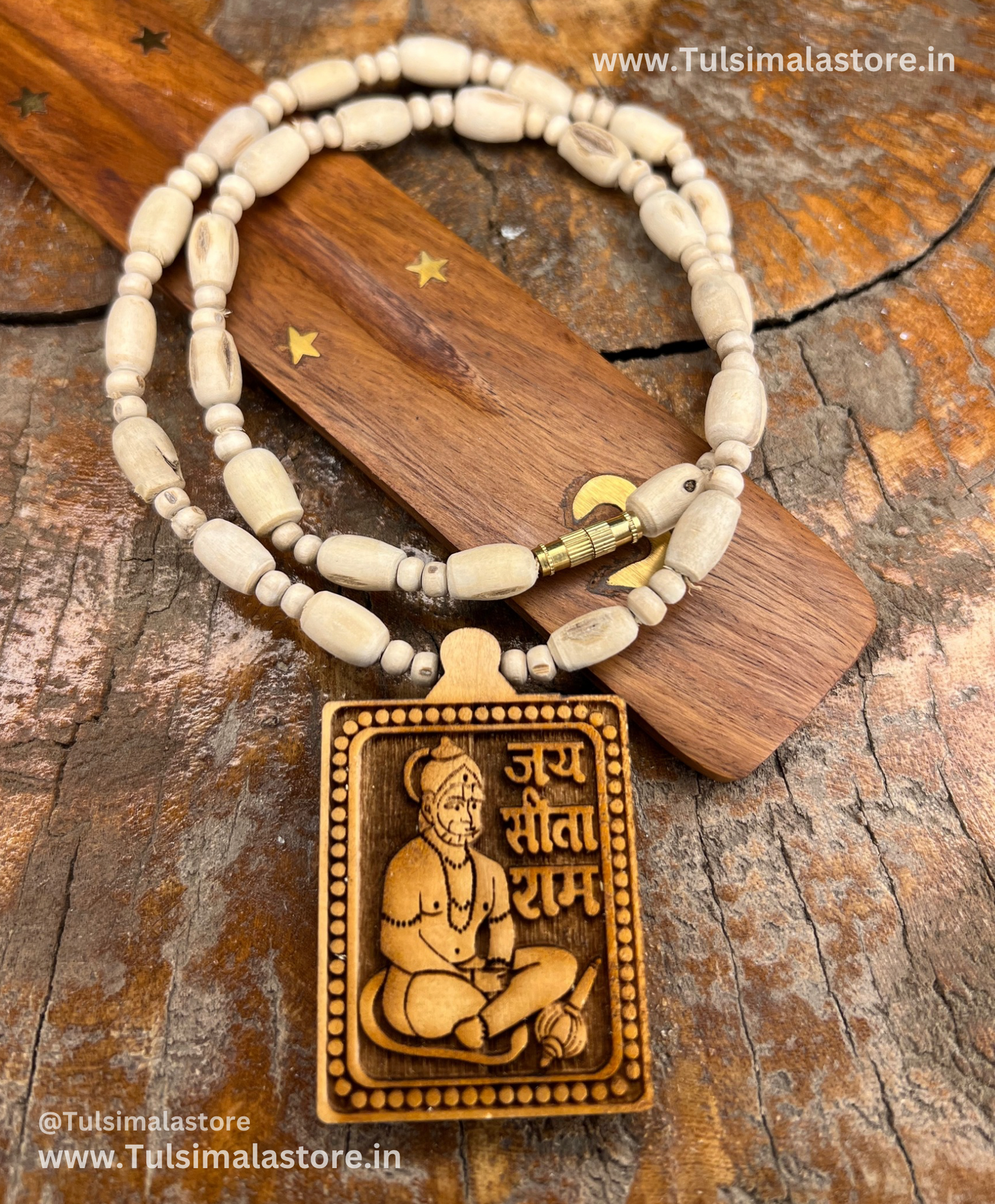 Hanuman ji Locket Tulsi Mala Original Tulsi Kanthi