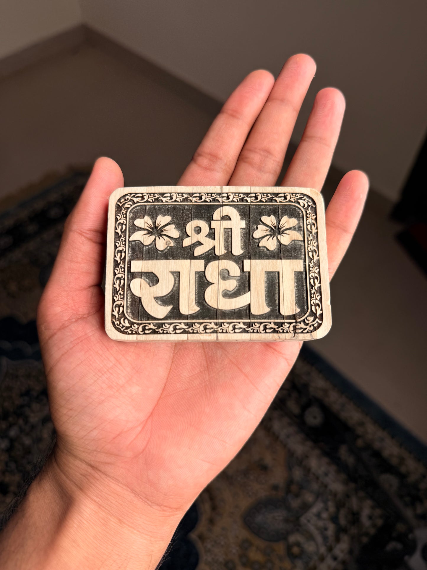 Shri Radha Name Seva Original Tulsi Wood Vrindavan