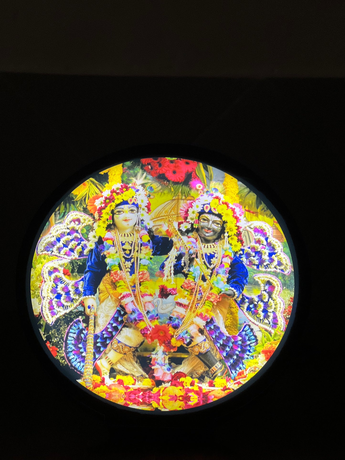 Krishna Balram Table Round Led Frame 5.5inch