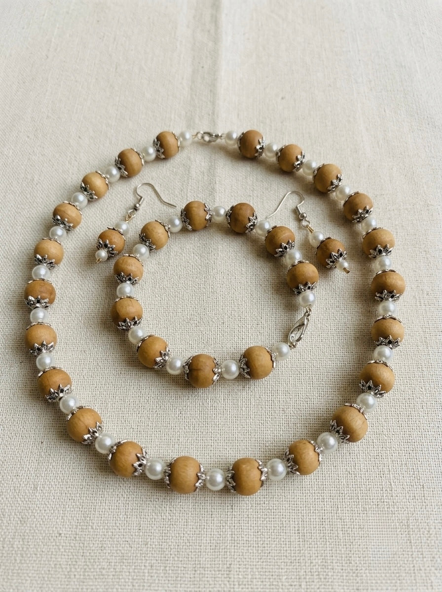 Tulsi & Pearl Combo Set — A Beautiful Combination of Devotion & Elegance