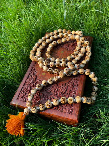 108+1Radha Name Tulsi Beads Japa Mala tulsi