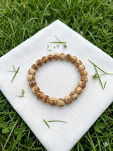 Ram Name Tulsi Beads Hand Elastic Thread Bracelet