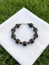 Tulsi Hand Bracelet Original Tulsi Beads With German Silver Caps