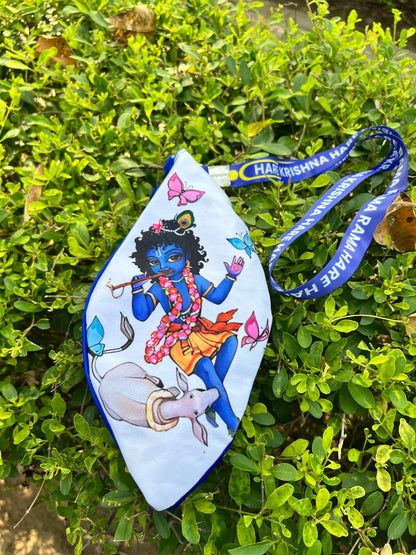 Shri Krishna Printed Premium Japa Bag